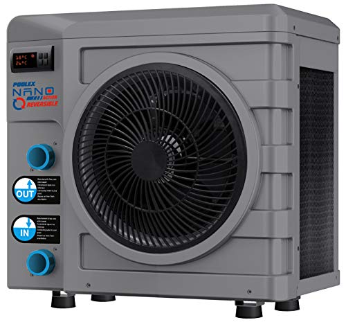 POOLEX - Nano Action 5R – PC-NANO-A5R – Wärmepumpe für kleine Schwimmbecken, 990 W, Volumen des Teiches von 20 bis 35 m³, Grau von POOLEX