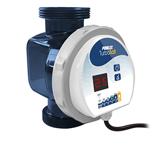Poolex - Turbo Salt - Kompakte Pool-Elektrolyseanlage - Geeignet für alle Filtertypen - Natürliche Wasseraufbereitung - Bis zu 20 m3 - Automatische Wartung - 4 Betriebsmodi - Modell 200 von POOLEX