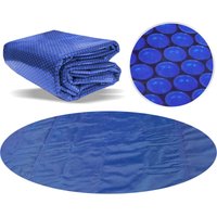 Pool Solarfolie ø 488 cm Elite rund 400 my schwarz/blau 15 mm Luftblasen - Poolpanda von POOLPANDA