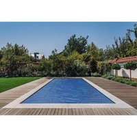 Pool Solarfolie 260 x 160 cm Premium rechteckig schwarz/blau 400 my 12 mm Luftblasen - Poolpanda von POOLPANDA
