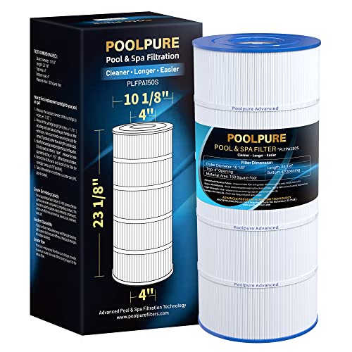 POOLPURE PA150S Poolfilter ersetzt Hayward CX150XRE, Hayward SwimClear C150S, 150 m² Filterkartusche, 1 Packung von POOLPURE