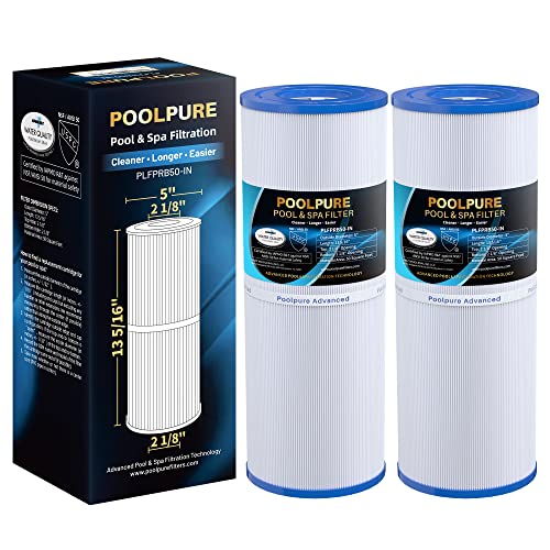 POOLPURE Spa Filter für Pleatco PRB50-IN, Unicel C-4950, Filbur FC-2390, Whirlpool J200 Series Filter, Guardian 413-212-02, 373045, 817-5000, 5X13 Drop in Whirlpool Filter, 2 Stück POOLPURE Spa Filter für Pleatco PRB50-IN, Unicel C-4950, Filbur FC-2390, Whirlpool J200 Series Filter, Guardian 413-212-02, 373045, 817-5000, 5X13 Drop in Whirlpool Filter, 2 Stück von POOLPURE