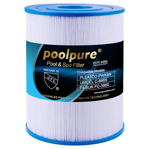 POOLPURE Whirlpool Filter Replacement for Unicel C-8465, Pleatco PWK65 and Dally Hot Springs Filter (Invoice Available) von POOLPURE