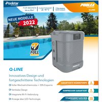 Poolstar - Poolex Q9 Vertikal Wärmepumpe Fi 9kw Q-Line 40-50m3 wifi Poolheizung Cover von POOLSTAR