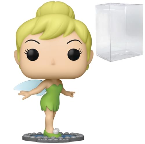 POP Disney: Peter Pan 70th Anniversary - Tinker Bell on Mirror Funko Vinyl Figure (Bundled with Compatible Box Protector Case), Multicolor, 3.75 inches, STL252469 von POP