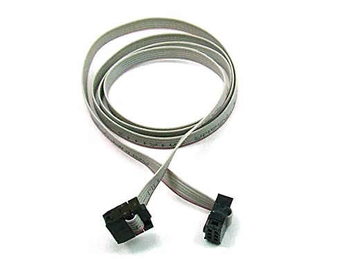 POPESQ® 1 Stk. x IDC Kabel 6 polig 1.2m 2.54mm Verbinder Flachbandkabel #A1794 von POPESQ