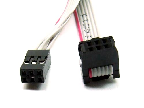 POPESQ® 1 Stk. x IDC Kabel - kompatibel mit kompatibel mit Dupont Weiblich 6 polig (2x3) 1m Flachbandkabel 2.54mm Verbinder #A2604 von POPESQ