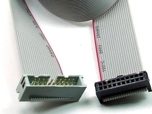 POPESQ® 1 Stk. x IDC Verlängerungskabel 20 polig 30cm 2.54mm Verbinder Flachbandkabel #A3772 von POPESQ
