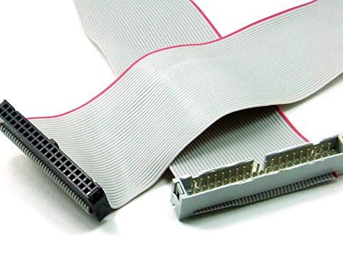 POPESQ® 1 Stk. x IDC Verlängerungskabel 40 polig 0.5m 2.54mm Verbinder Flachbandkabel #A3759 von POPESQ