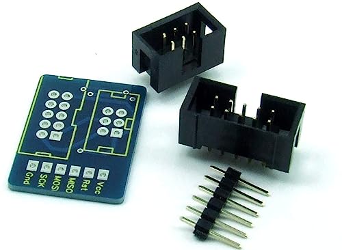 POPESQ® 1 Stk. x KIT Adapter IDC 6-10 polig Stiftleiste Breadboard Flachbandkabel #A682 von POPESQ