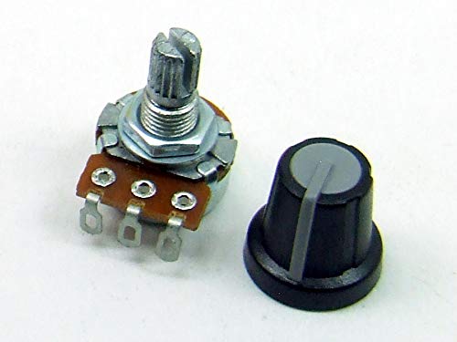 POPESQ® - 1 Stk. x Potentiometer mit Kappe 10K Linear Kabel / 1 pcs. x Potentiometer with Cap 10K Linear Cable #A2074 von POPESQ