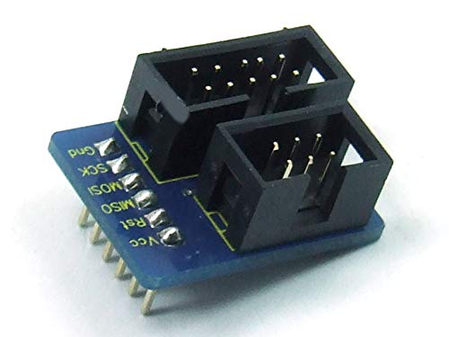 POPESQ® 1 x ISP IDC Adapter 6-10 Wege Steckverbinder Breadboard Kabel flach #A680 von POPESQ