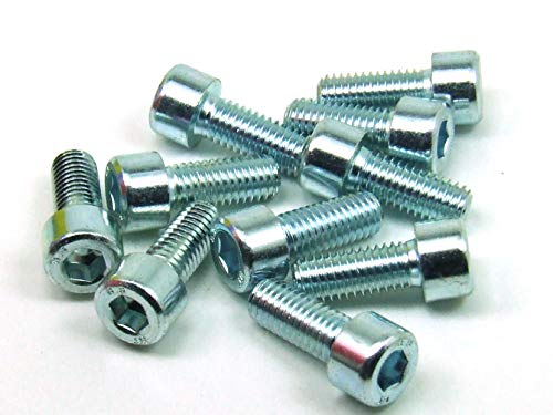 POPESQ® 10 Stk. x Schrauben M6 x 20mm Innensechskant Stahl Zink #A3078 von POPESQ