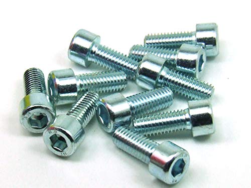 POPESQ® 10 Stk. x Schrauben M8 x 35mm Innensechskant Stahl Zink #A2593 von POPESQ