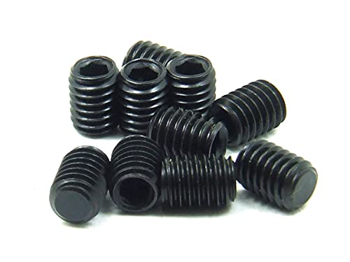 POPESQ® 10 Stk. x Schrauben ohne Kopf M5 x 8mm Innensechskant Stahl Zink Schwarz #A3124 von POPESQ