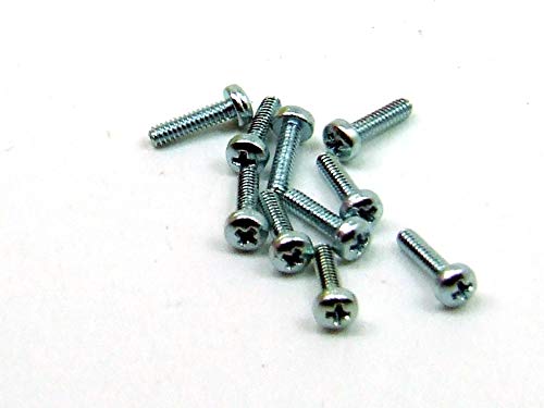 POPESQ® 10 Stück x Schrauben M2 x 5 mm, zylindrisch, Kreuzschlitz, Zink #A3718 von POPESQ
