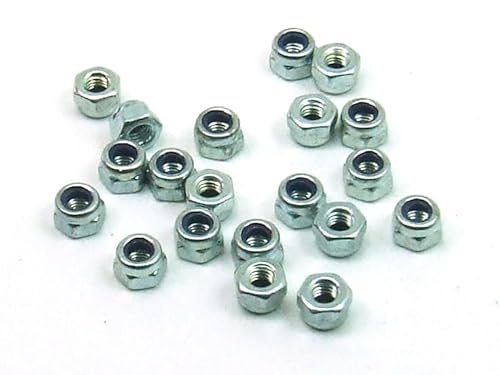 POPESQ® - 20 STK. /pcs. x M6 Mutter/Nut Selbstsichernd Self-Locking Stahl-Zinc #A1968 von POPESQ