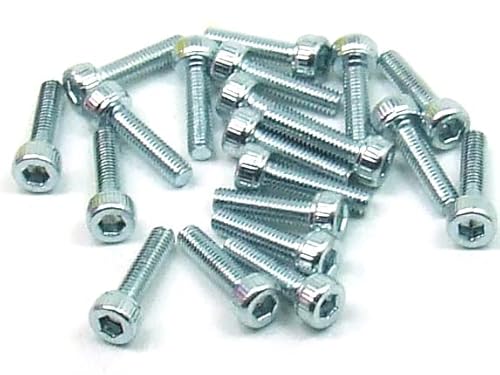 POPESQ® 20 Stk. x Schrauben M3 x 10mm Innensechskant Stahl Zink #A3009 von POPESQ