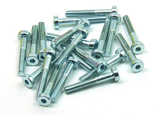 POPESQ® 20 Stk. x Schrauben M3 x 20mm Innensechskant Stahl Zink #A2634 von POPESQ