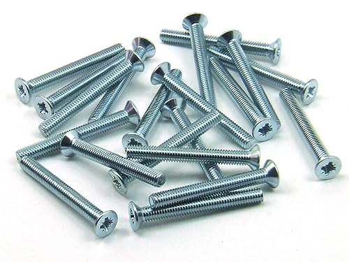 POPESQ® 20 Stk. x Schrauben M3 x 20mm Senkkopf Pozidriv Stahl Zink #A2500 von POPESQ