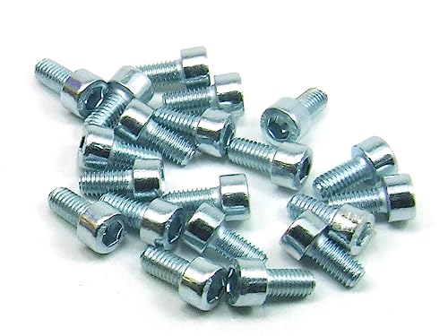 POPESQ® 20 Stk. x Schrauben M5 x 10mm Innensechskant Stahl Zink #A2280 von POPESQ