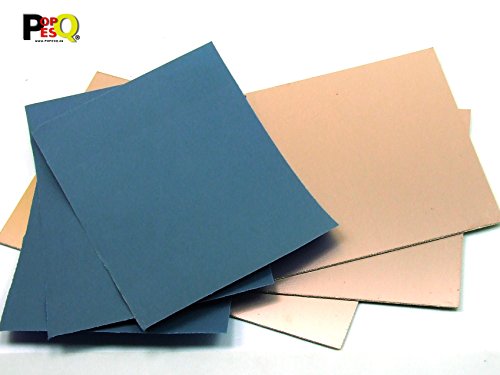 POPESQ® - 3 STK. x Leiterplatte PCB 160mm x 100mm 1,5mm Einseitig mit Sandpapier PCB Cu Laminat CNC#A1884 von POPESQ