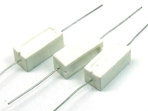 POPESQ® 3 STK. x Hochlastwiderstand 5R1 5W Zement / 3 pcs. x Power Resistor 5R1 5W Ceramic #A2191 von POPESQ