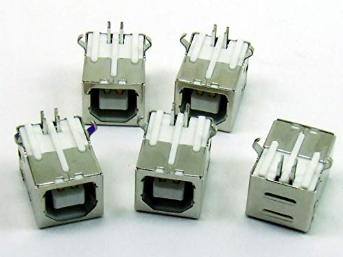 POPESQ® - 5 Stk. x USB Buchse PCB USB B / 5 pcs. x USB Socket PCB USB B #A2113 von Inateck