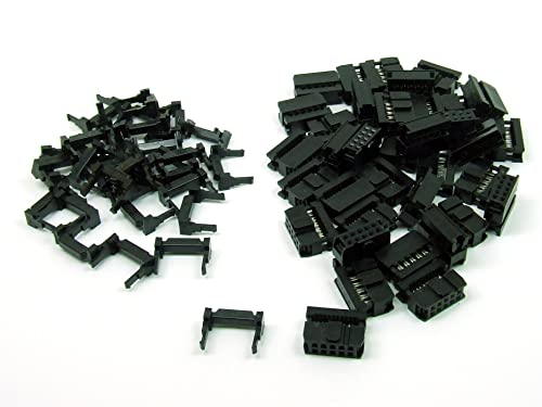 POPESQ® 50 Stk. x IDC 2.54mm Stecker Flachbandkabel 10 polig #A3028 von POPESQ