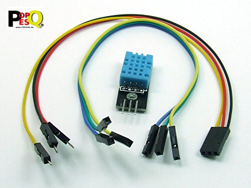 POPESQ® - DTH11 Temperatur und Feuchtigkeit Sensor Temperature Humidity Arduino Module mit Kabel/with Cable #A1771 von POPESQ