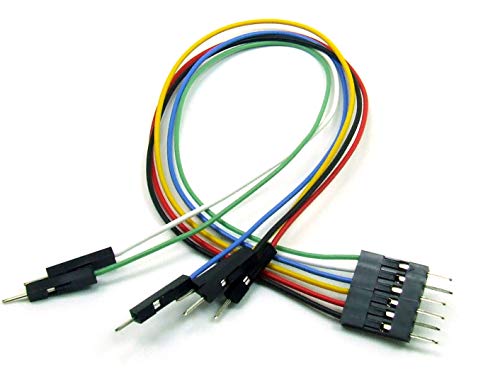 POPESQ® -PIC KIT 3 Kabel Cable STECKER - STECKER 6 polig/Way Male - Male Connector Dupont 2.54mm Breadboard #A1432 von POPESQ