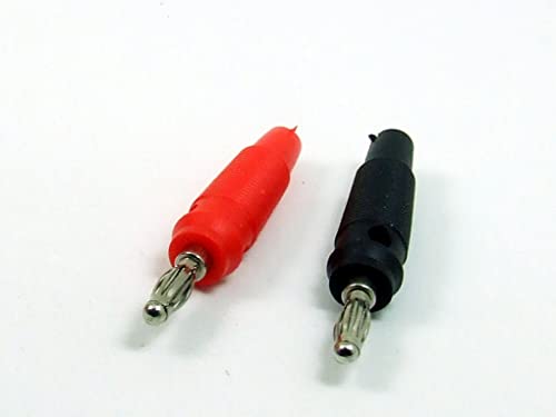 POPESQ Banana-Anschluss, männlich, 4 mm, mit Schrauben, 60 V DC, Schwarz mit Rot, #A4988, 2 Stück POPESQ Banana-Anschluss, männlich, 4 mm, mit Schrauben, 60 V DC, Schwarz mit Rot, #A4988, 2 Stück von POPESQ