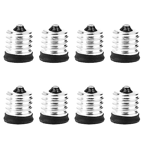 POPETPOP Lampenfassung Adapter 8pcs Lampensockel Adapter Konverter Adapter E17 auf E14 Sockel Konverter für LED Lampen Halogen Lampen von POPETPOP