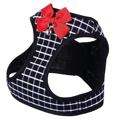 POPETPOP Bowknot Haustiergeschirr Für Kleine Haustiere Strapazierfähiges Und Bequemes Geschirr Mit Leine Für Welpen Und Katzen Für Ausflüge von POPETPOP