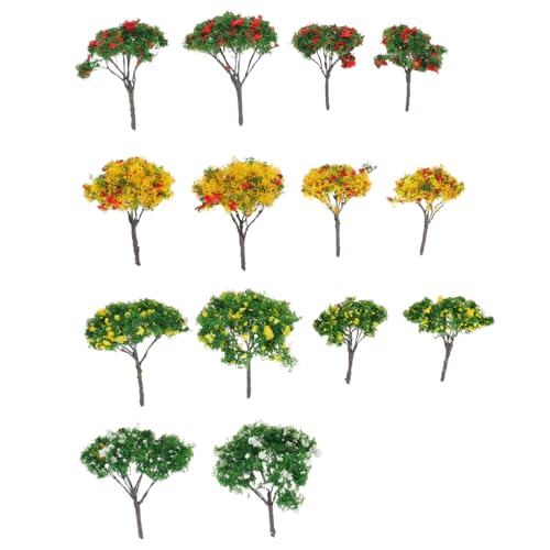 POPETPOP 1 Satz Modellbaum Landschaft Architektur Baum Baum-Kuchen-Topper Mikro-landschaftsbaum Miniatur-ahornbaum Zugbaummodell Künstlicher Miniaturbaum Tischbäume Baumfiguren Plastik von POPETPOP