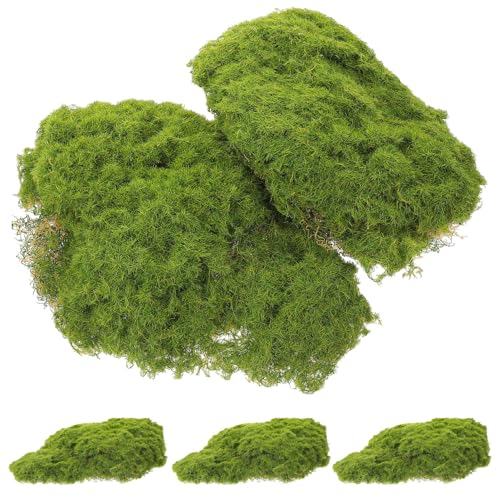 POPETPOP 1 Satz Pflanzenwand Ornament Dekorationen Gefälschte Moosfelsen Grüne Ornamente Lebensechte Moosblöcke Kleine Moosblöcke Kunstmoos Moosblöcke Künstliche Moosblöcke 5 Stück von POPETPOP