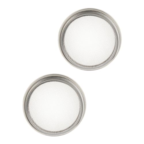 POPETPOP 1 Satz Sprouting Deckel Für Weithals Mason Jar Keimdeckel Mit Sieb Für Von Bohnen Alfalfa Brokkoli Und 2 Stück POPETPOP 1 Satz Sprouting Deckel Für Weithals Mason Jar Keimdeckel Mit Sieb Für Von Bohnen Alfalfa Brokkoli Und 2 Stück von POPETPOP