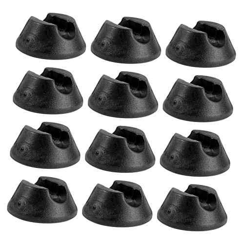 POPETPOP 1 Satz Stuhl Fußschutz Floor Tipps Stuhl Boden Stuhl Essen Möbelbeine Möbelschutzboden Fußbodenmatte Tischbeinkappen Tischfüße Abdecken Möbel Fußpolster Abs-Gummi Black 12 Stück von POPETPOP