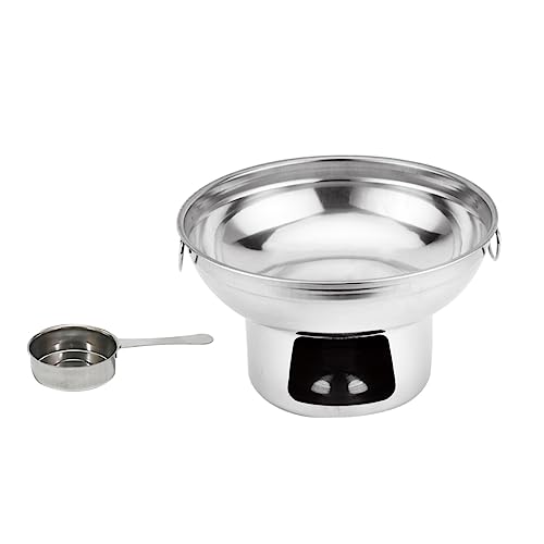POPETPOP 1 Satz Tragbarer Essherd Heizungen Campingkochen Outdoor-Kochtopf Kochtöpfe Picknick-Hot Pot tragbarer Kochherd im Freien Picknick-Herd-Topf tragbarer Topf Rostfreier Stahl Silber von POPETPOP