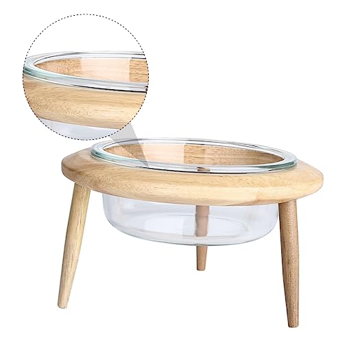 POPETPOP 1satz Haushalt Pet Futter Schüssel Aus Glas Mit Holzständer Rutschfester Futternapf Für Hunde Und Katzen Praktisch Und Dekorativ Für Ihr Zuhause POPETPOP 1satz Haushalt Pet Futter Schüssel Aus Glas Mit Holzständer Rutschfester Futternapf Für Hunde Und Katzen Praktisch Und Dekorativ Für Ihr Zuhause von POPETPOP