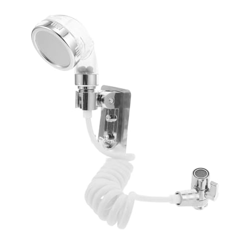 POPETPOP 1 Set Wassersparender Wasserhahn Extender Waschbecken Externer Duschkopf Waschbecken Dusche Extender Verlängerung Duschkopf Wasserhahn Externer Duschkopf Silber von POPETPOP