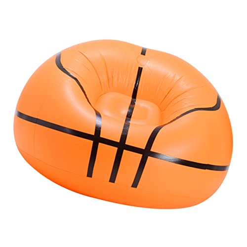 POPETPOP 1stück Tragbares Aufblasbares Sofa Für Erwachsene Kreatives Faltbares Lazy Couch Im Basketball-Stil Für Camping Strand Und Festivals Leicht Und Kompakt von POPETPOP