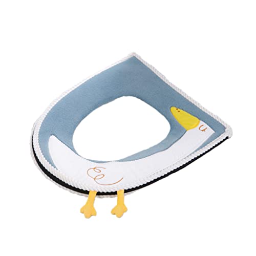 POPETPOP 1 Stück Cartoon Toiletten Matte Sitz Abdeckung gepolstert Kissen Universal- toilettenauflage stallmatten Universal Toilet Cushion Toilettendeckel Toilettenunterlage Acryl Blue von POPETPOP