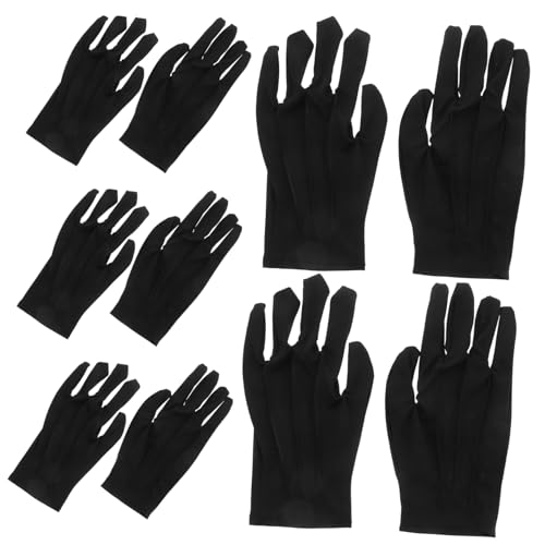 POPETPOP 10 Paare Schwarze Nylon Handschuhe für Schmuckinspektion Staubdicht Atmungsaktiv Langlebig mit Feiner Verarbeitung für Uhren Antiquitäten und Präzise Handhabung im Schmuckhandel POPETPOP 10 Paare Schwarze Nylon Handschuhe für Schmuckinspektion Staubdicht Atmungsaktiv Langlebig mit Feiner Verarbeitung für Uhren Antiquitäten und Präzise Handhabung im Schmuckhandel von POPETPOP
