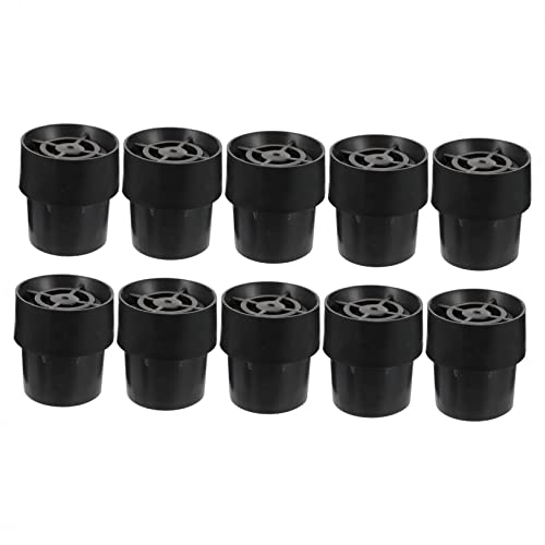 POPETPOP 10 Stück Gummifüße Schleudern Griffe Nicht Möbel Beschützer Schwarze Stuhlbeinabdeckungen Stuhlfüße abdecken Stuhlfußschützer Trampolinpolabdeckungen Emulsion Black von POPETPOP