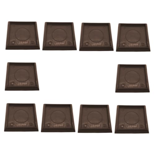 POPETPOP 10 Stück Möbelmatte Möbelbeine Möbelauflagen Boden Schleudern Pads Teppich Möbelrollenbecher aus Gießbecher aus Möbel Plastik Brown POPETPOP 10 Stück Möbelmatte Möbelbeine Möbelauflagen Boden Schleudern Pads Teppich Möbelrollenbecher aus Gießbecher aus Möbel Plastik Brown von POPETPOP