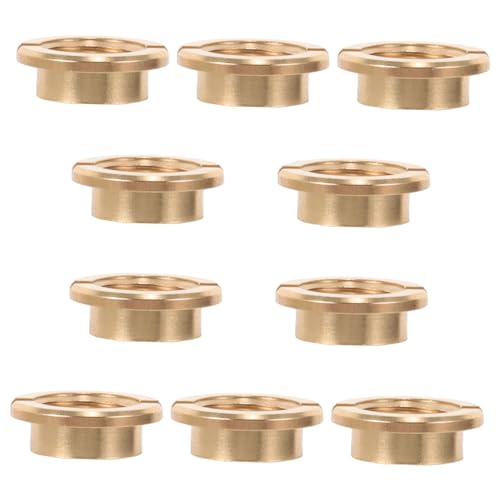 POPETPOP 10 Stück Teiliges Quarzuhrwerk Muttern Goldfarben Ersatzteile für DIY Uhrwerk Reparatur Kompatibel mit Verschiedenen Wanduhr Mechanismen Langlebige Einfache Montage Uhrwerk POPETPOP 10 Stück Teiliges Quarzuhrwerk Muttern Goldfarben Ersatzteile für DIY Uhrwerk Reparatur Kompatibel mit Verschiedenen Wanduhr Mechanismen Langlebige Einfache Montage Uhrwerk von POPETPOP
