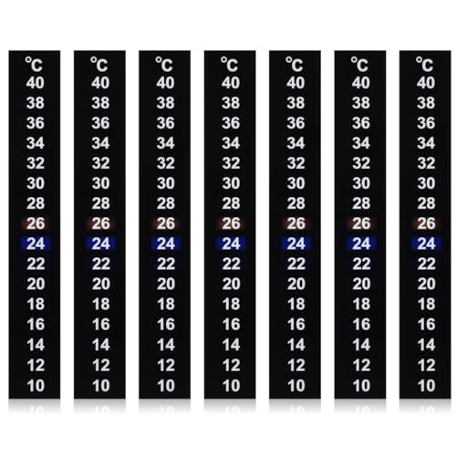 10 Stück traditionelle digitale Temperatur-Thermometer-Streifen, Grad Celsius-System-Anzeige. von POPETPOP