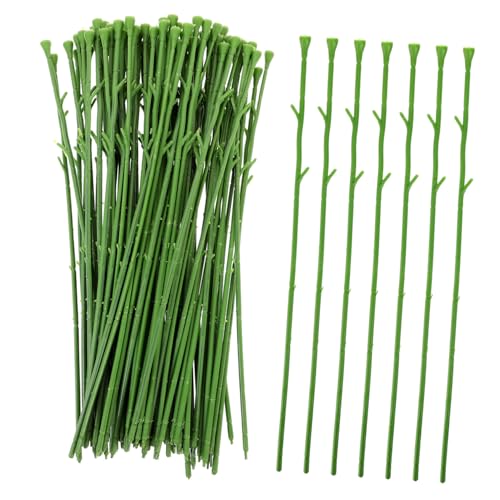 POPETPOP 100 Stück Künstliche Blumenstiele Flexibel Biegbar für DIY Blumenarrangements Bastelmaterial Seidenblumen Stängel Grün für Hochzeitsdeko Party Zuhause POPETPOP 100 Stück Künstliche Blumenstiele Flexibel Biegbar für DIY Blumenarrangements Bastelmaterial Seidenblumen Stängel Grün für Hochzeitsdeko Party Zuhause von POPETPOP