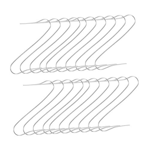 POPETPOP 100 Stück S Förmige Metallhaken für Weihnachtsbaumschmuck Flexible Aufhänger für Weihnachtskugeln Sichere Halterung Vielseitig Einsetzbar für Weihnachtsbaum und Partydekoration von POPETPOP